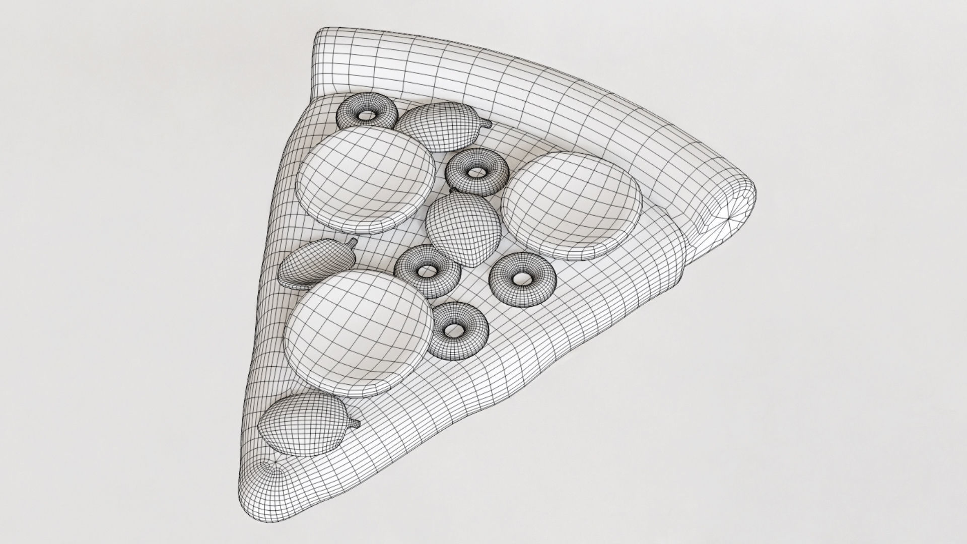 Emoji Pizza 001 3D model_12