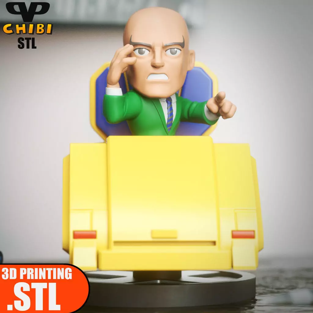 Professor X Chibi STL for 3D Printing ChibiSTL 3DXM 3D print model_0