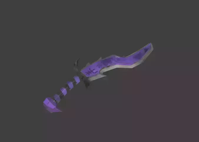 Low Poly Fantasy Sword