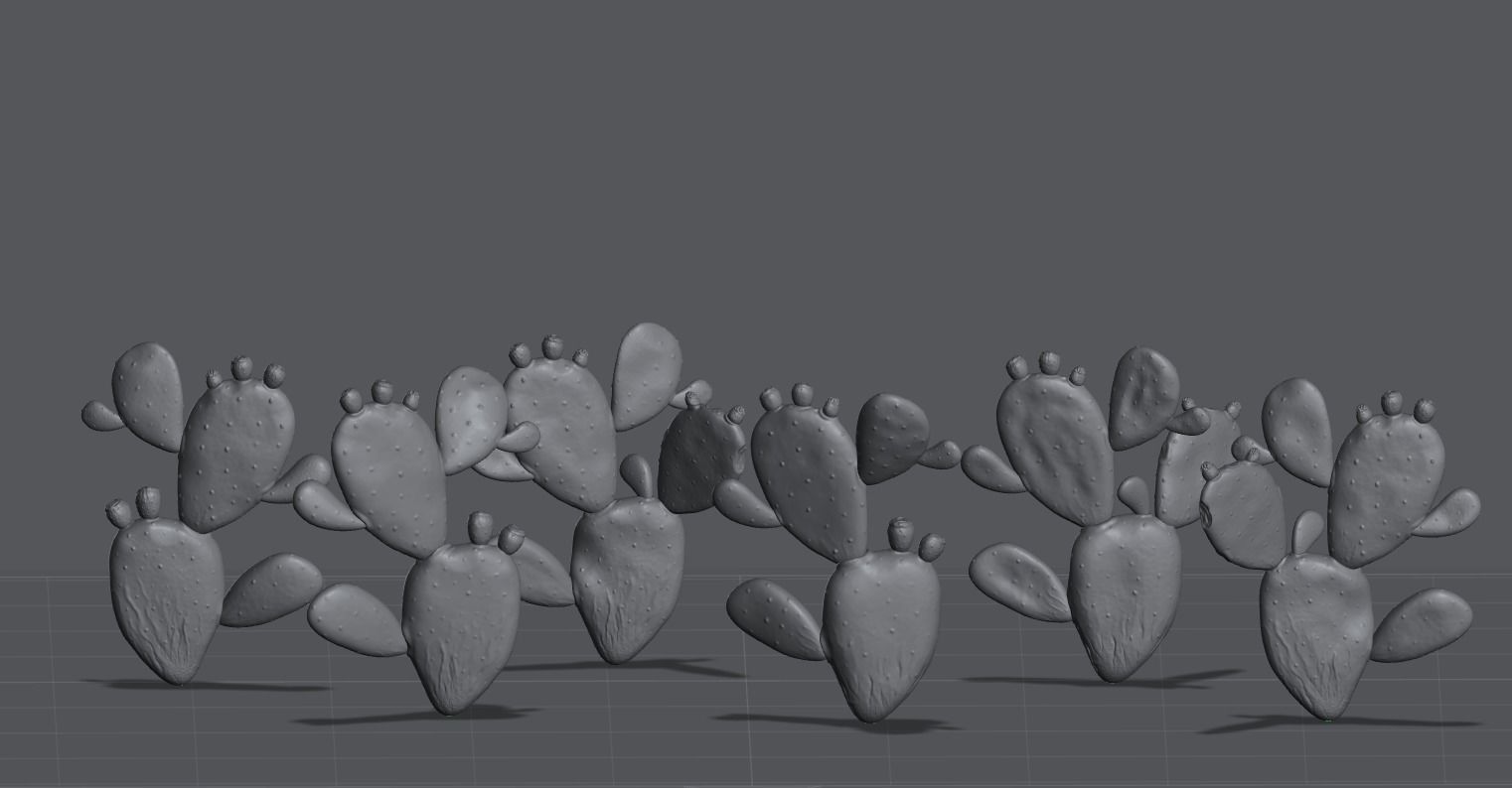 Cactus plant-Nopales-Opuntia 3D print model_1