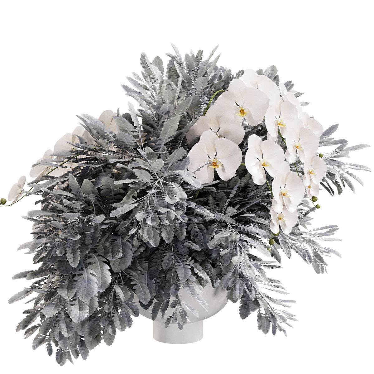 Flower In Vase  43 3D model_3