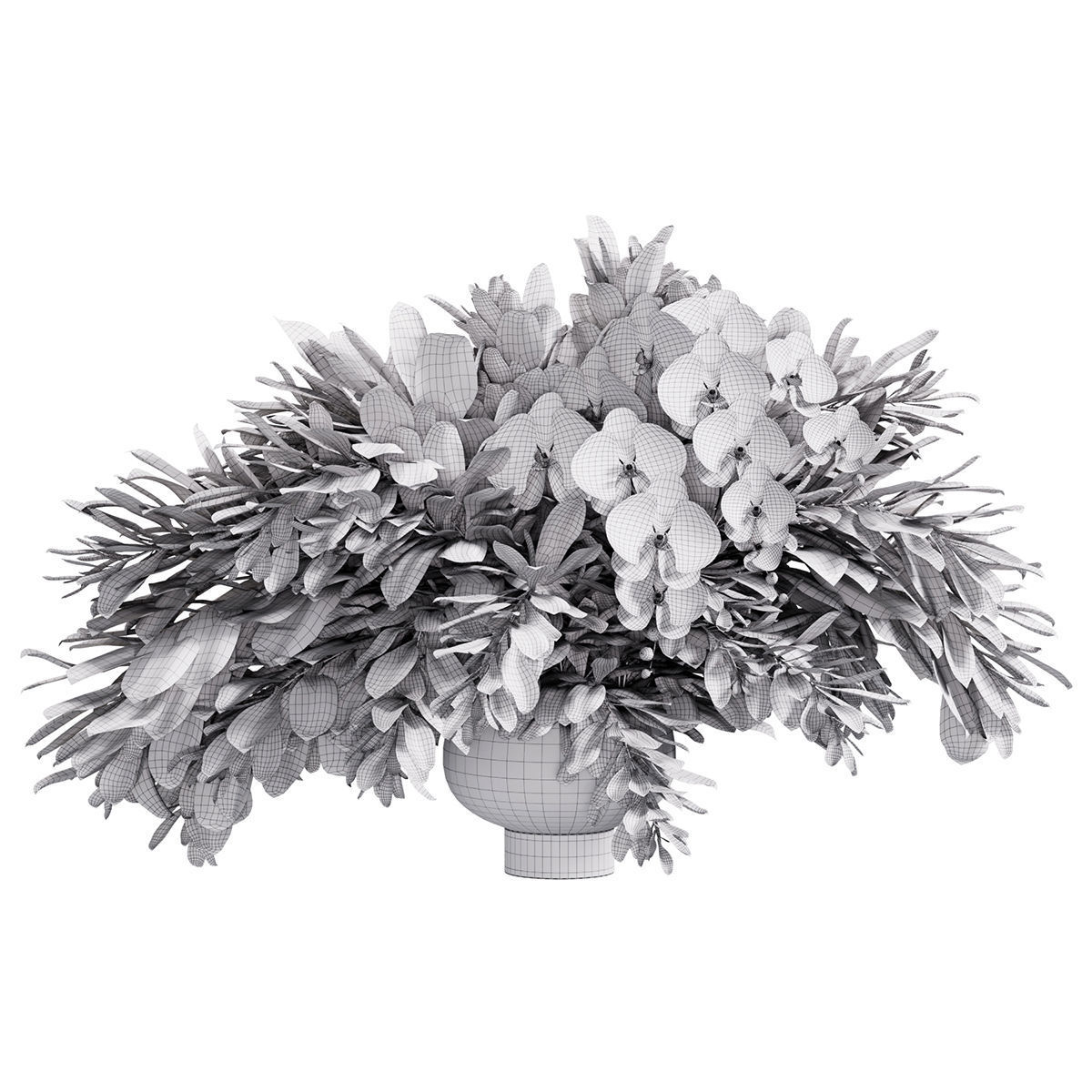 Flower In Vase  43 3D model_6