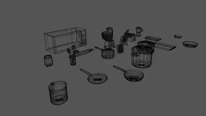 Kitchen Utensil Low Poly