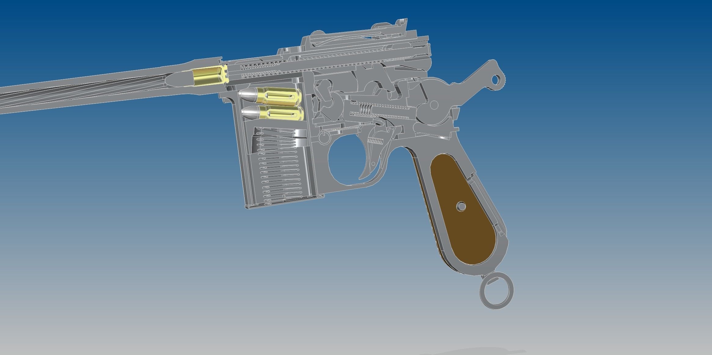 Mauser C96 3D model_13