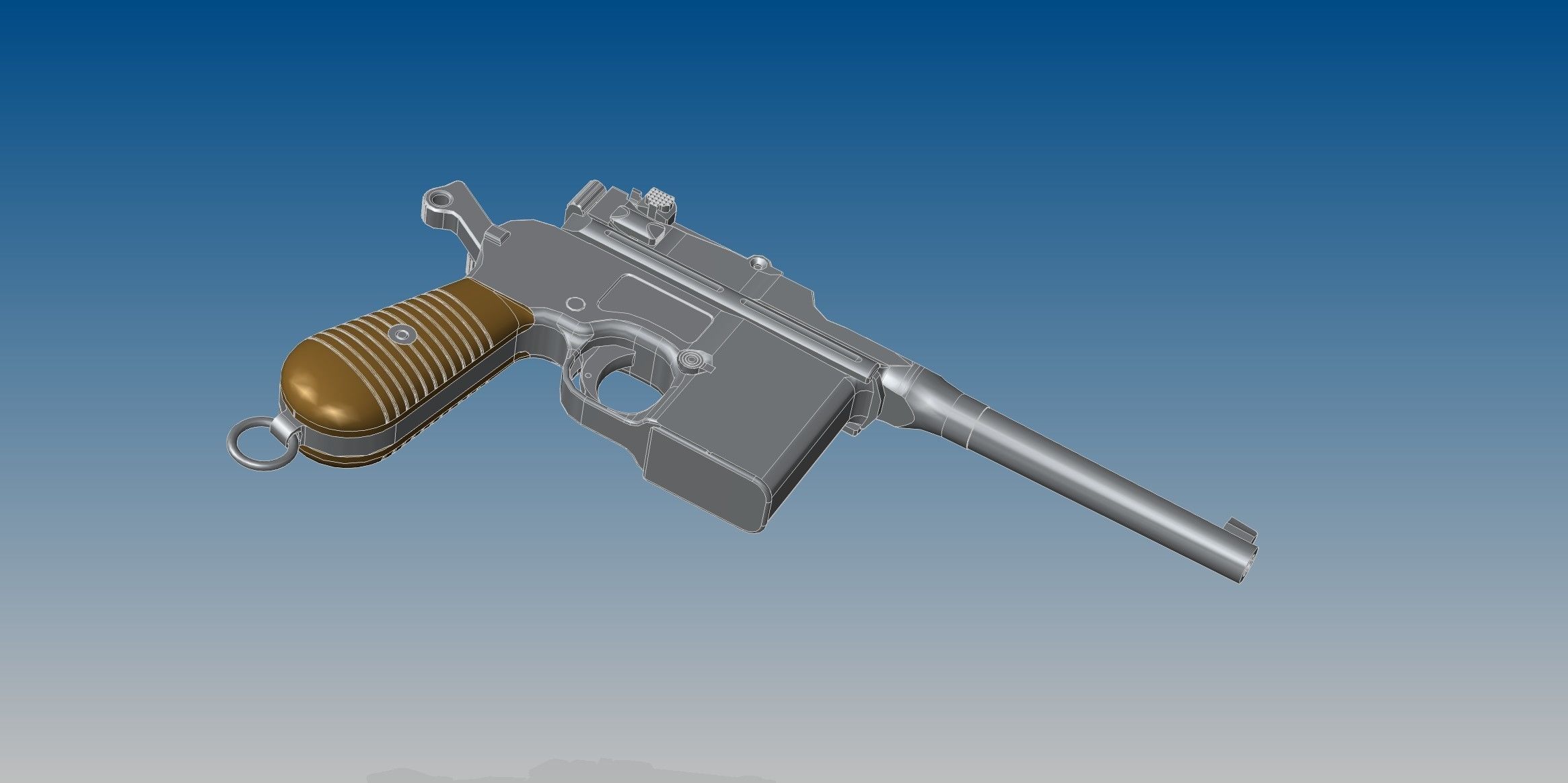 Mauser C96 3D model_2