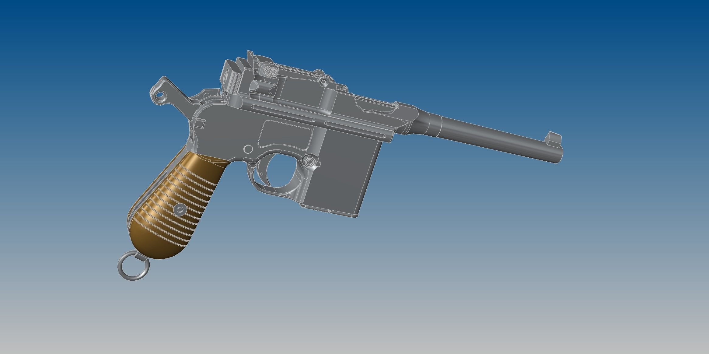 Mauser C96 3D model_1