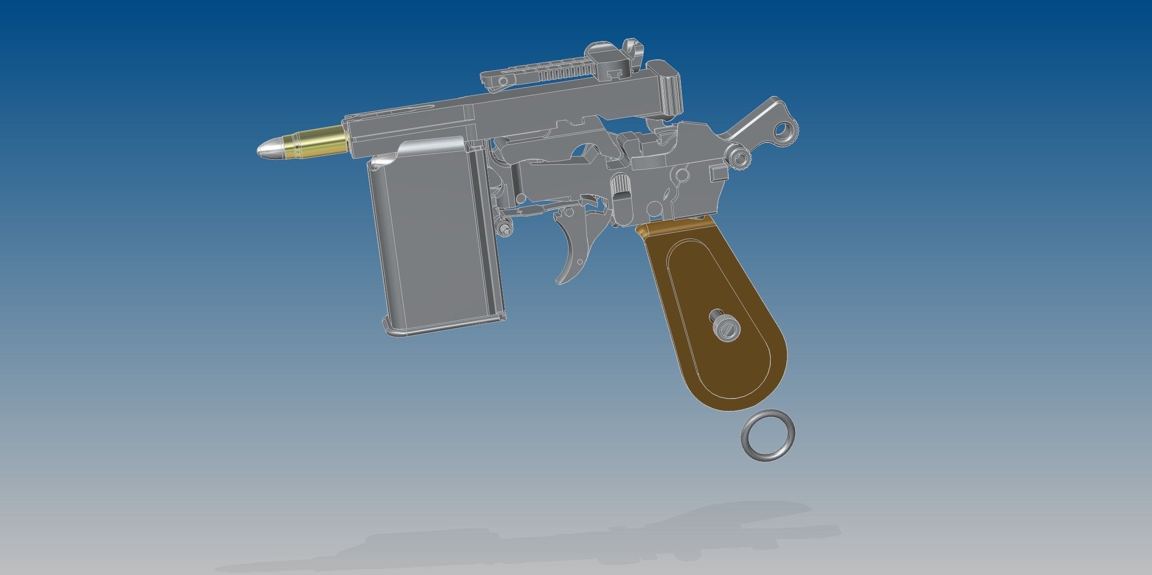 Mauser C96 3D model_8