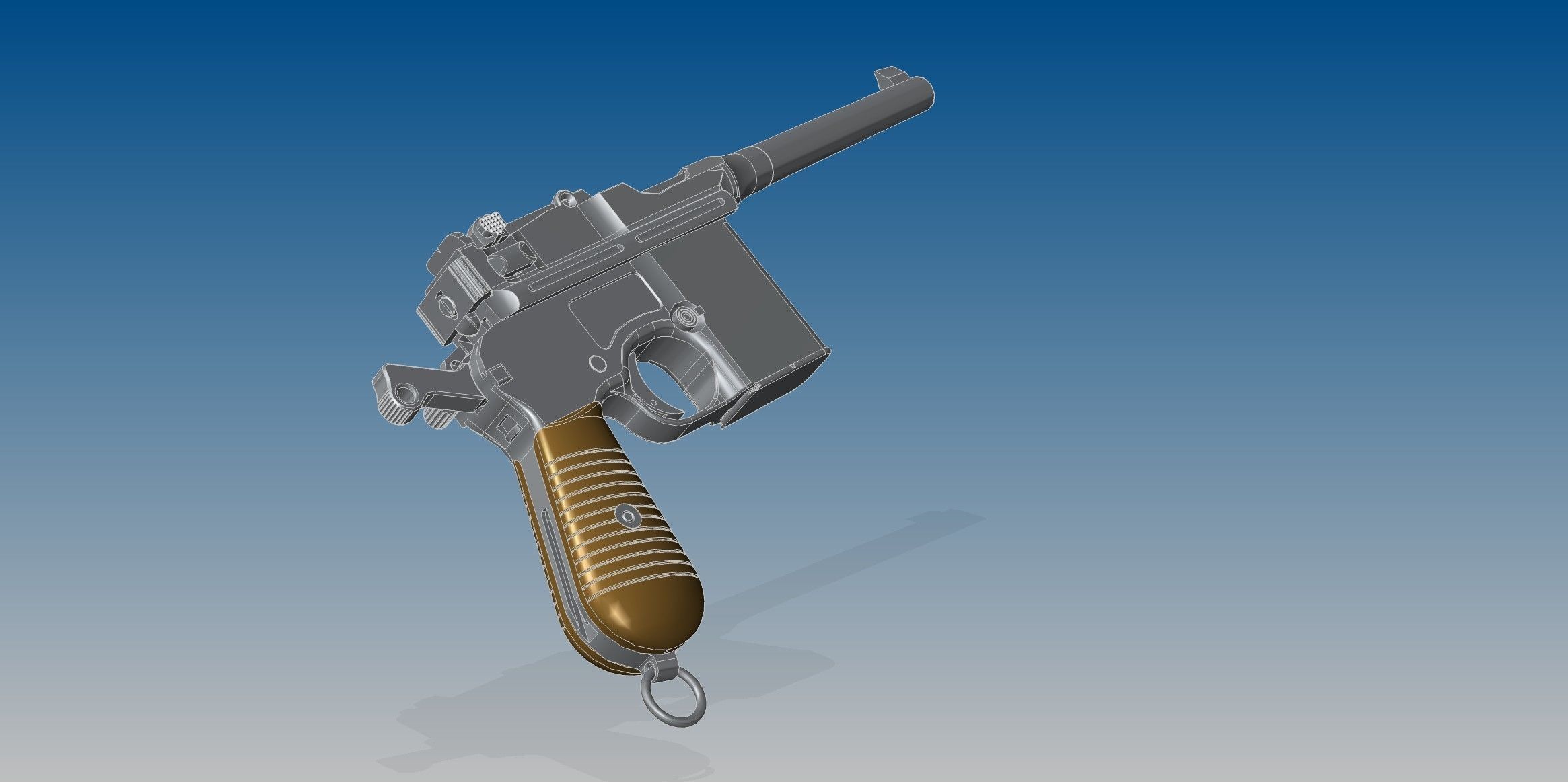Mauser C96 3D model_3