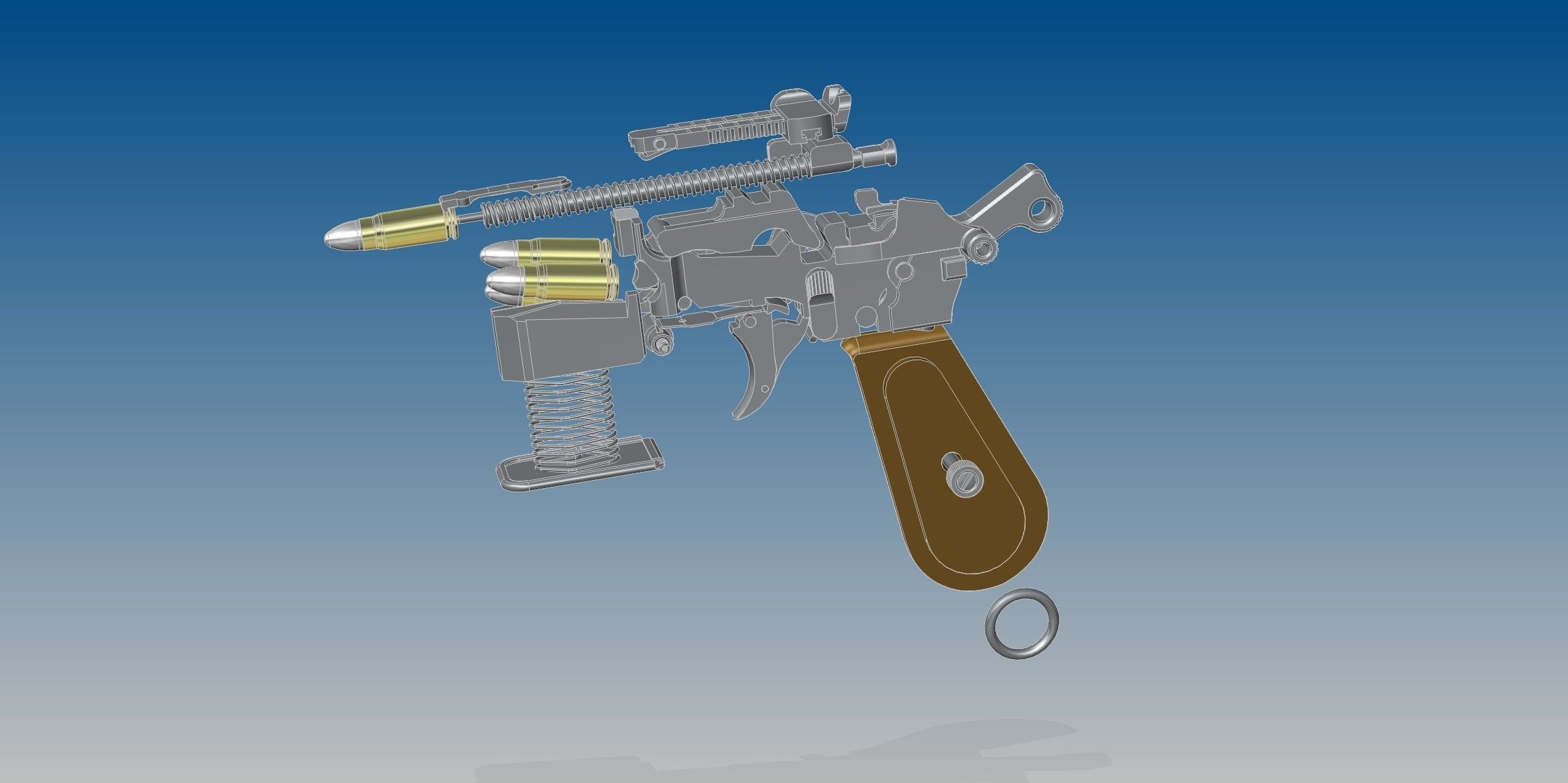 Mauser C96 3D model_10