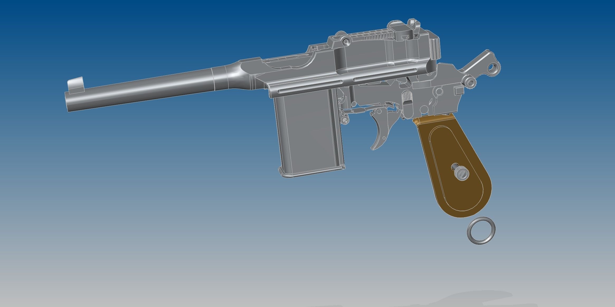 Mauser C96 3D model_7