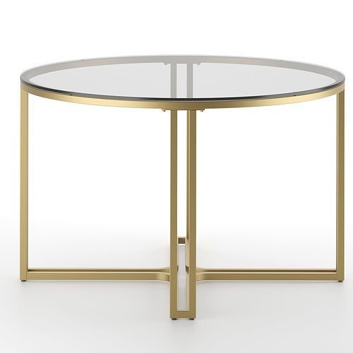 MoDRN Glam Marni Glass Dining Table 3D model