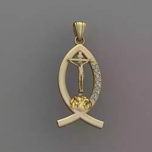 JESUS ON THE CROSS 3D print model