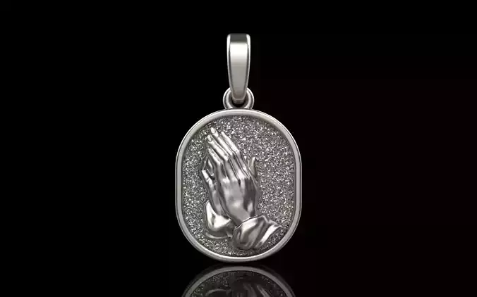 Praying hands protect us pendant model 995