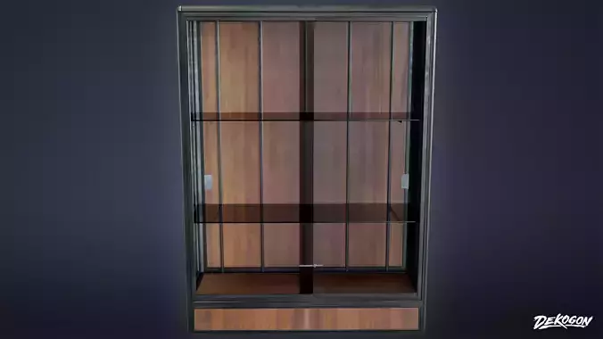 HIGH SCHOOL CLASSROOM - Trophy Case 01 - LOW POLY