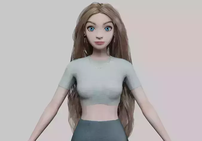 young cute girl V36773 