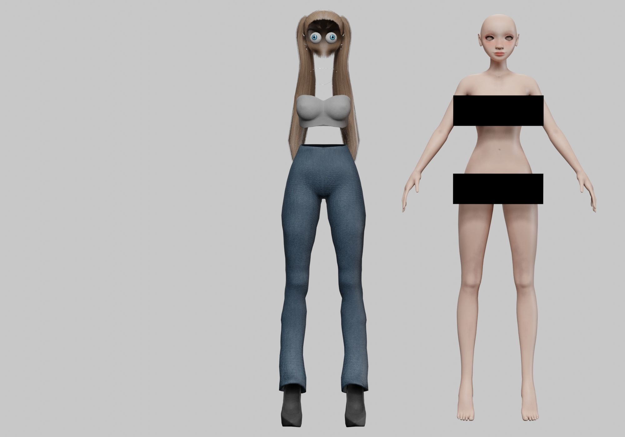 sweet pretty girl V20856  Low-poly 3D model_8