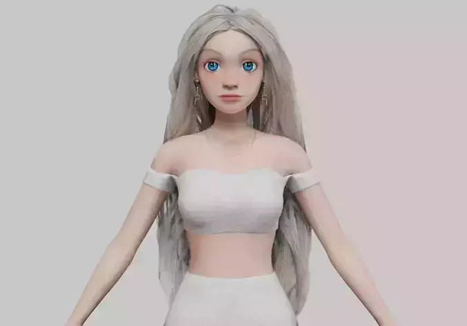 cute cartoon girl V37799 