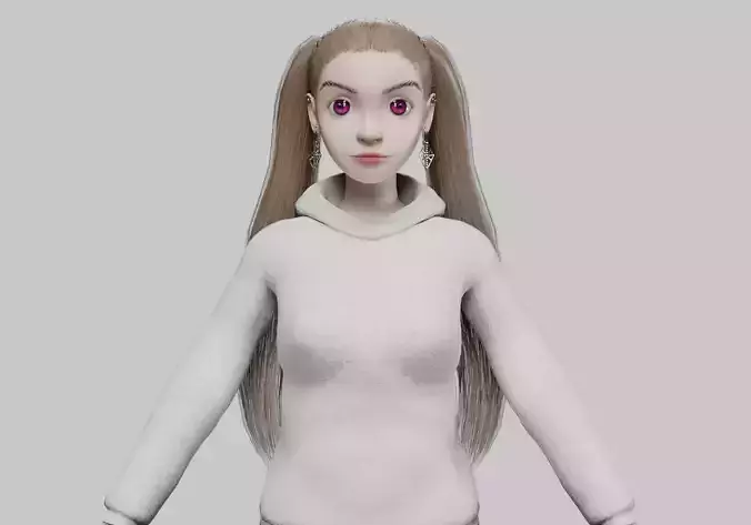 classic young girl V26910 