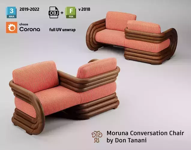 Moruna Conversation Chair by Don Tanani