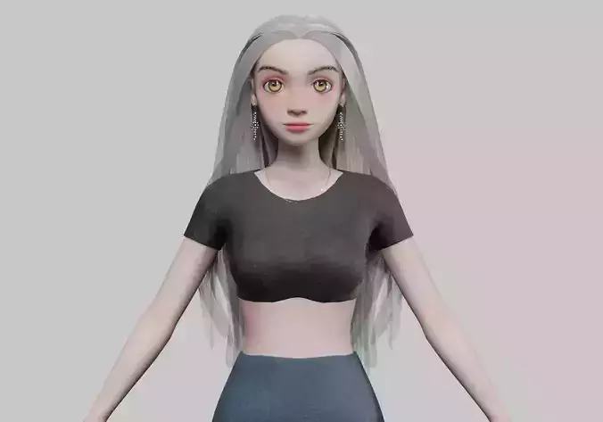 classic cartoon girl V32584 