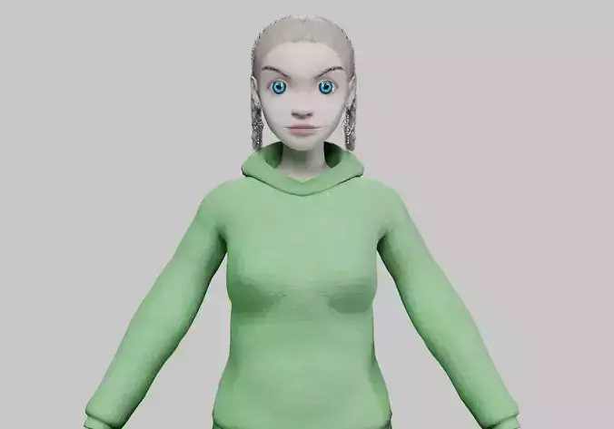 cartoon standard girl V30277 