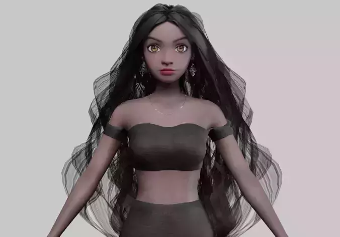 cartoon cute girl V37741 