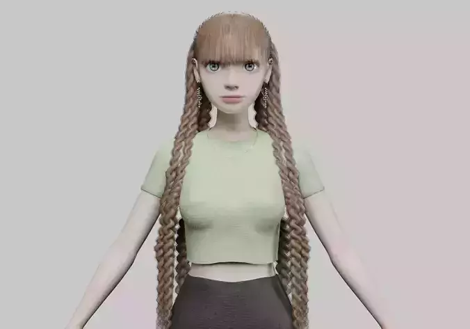 cartoon beautiful girl V52767 