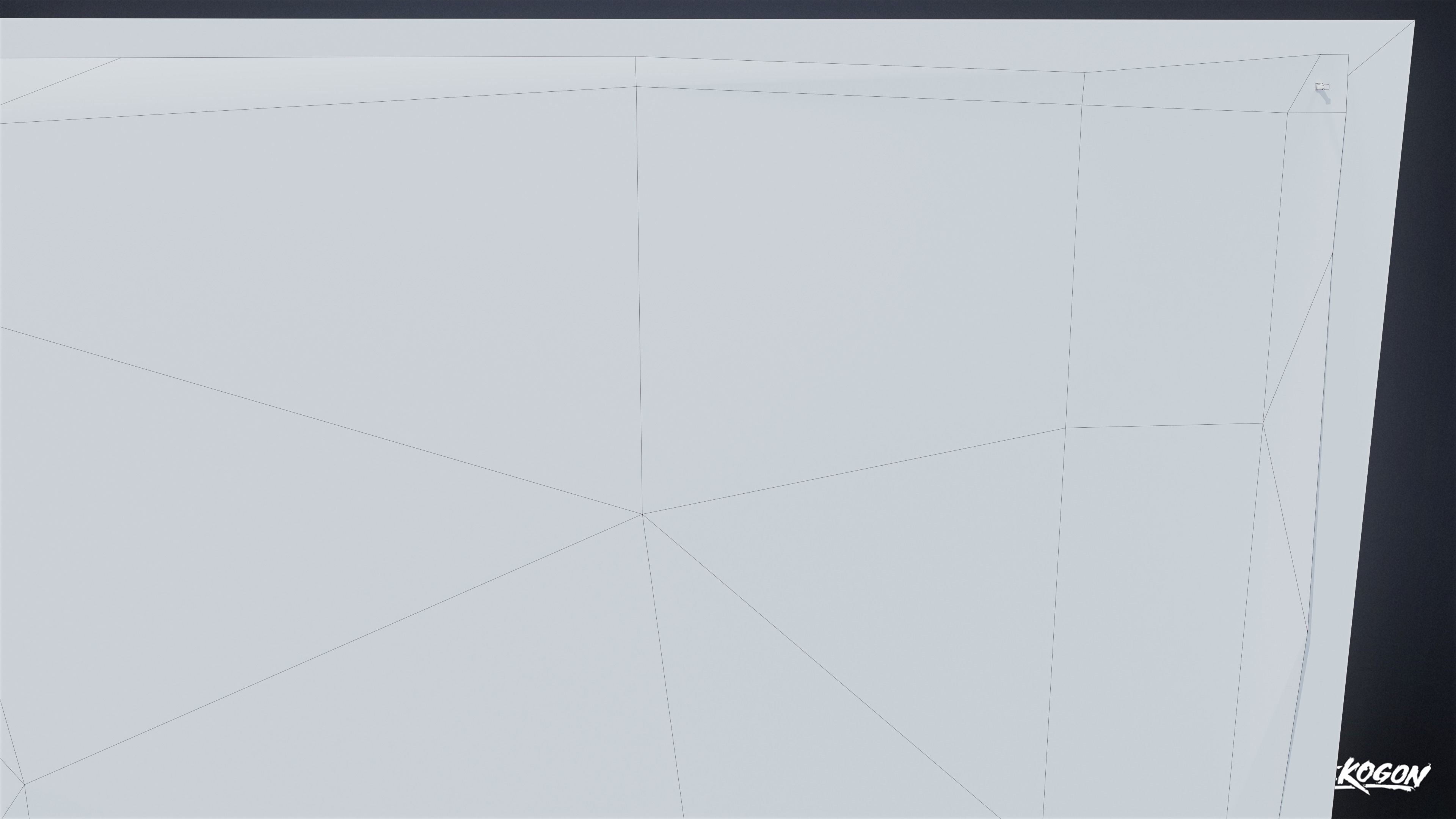 HIGH SCHOOL CLASSROOM - Wall Periodic Table Poster 01 - LOW POLY Low-poly 3D model_9