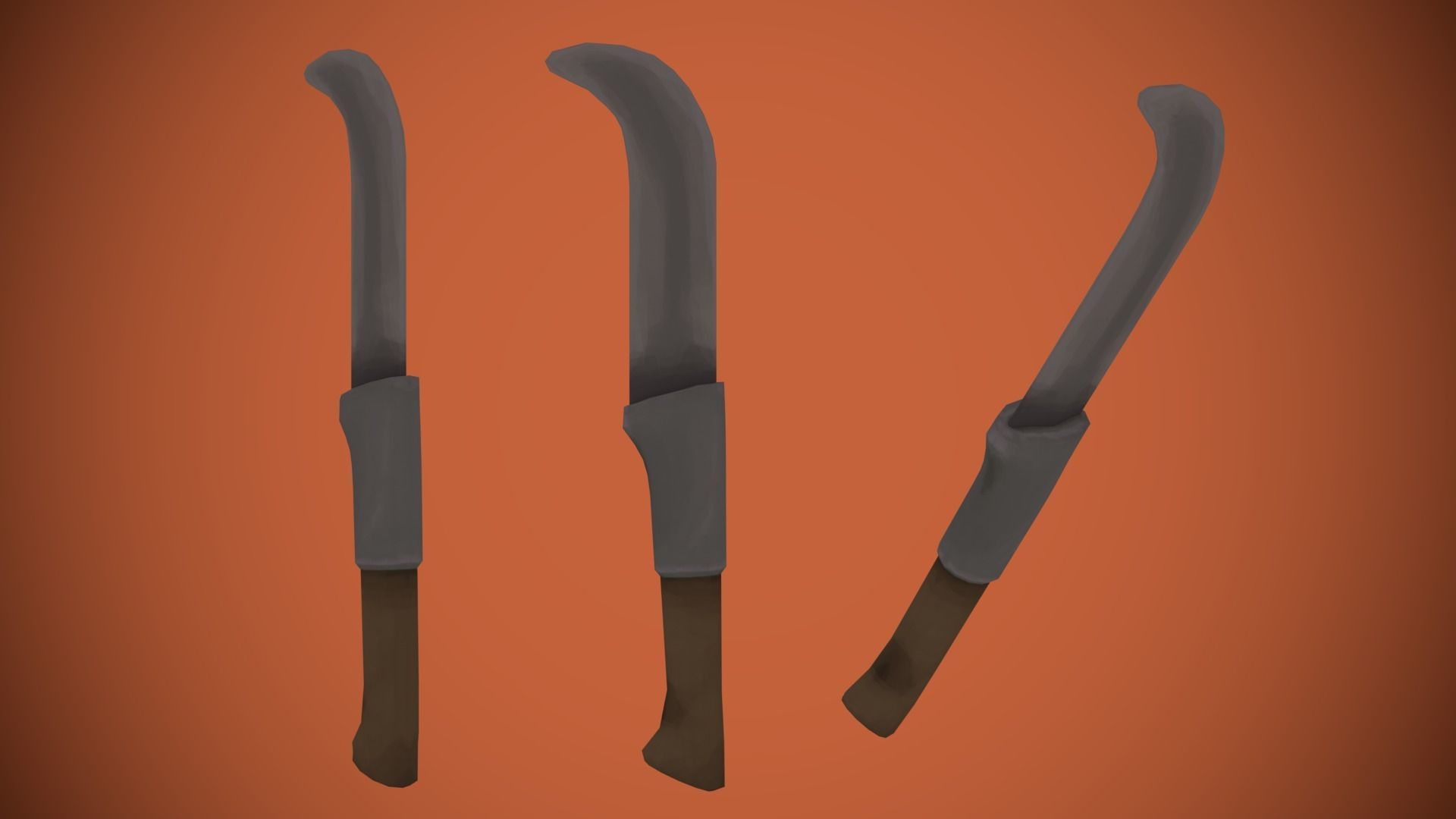 Adventurous - Melee Weapons Low-poly 3D model_8