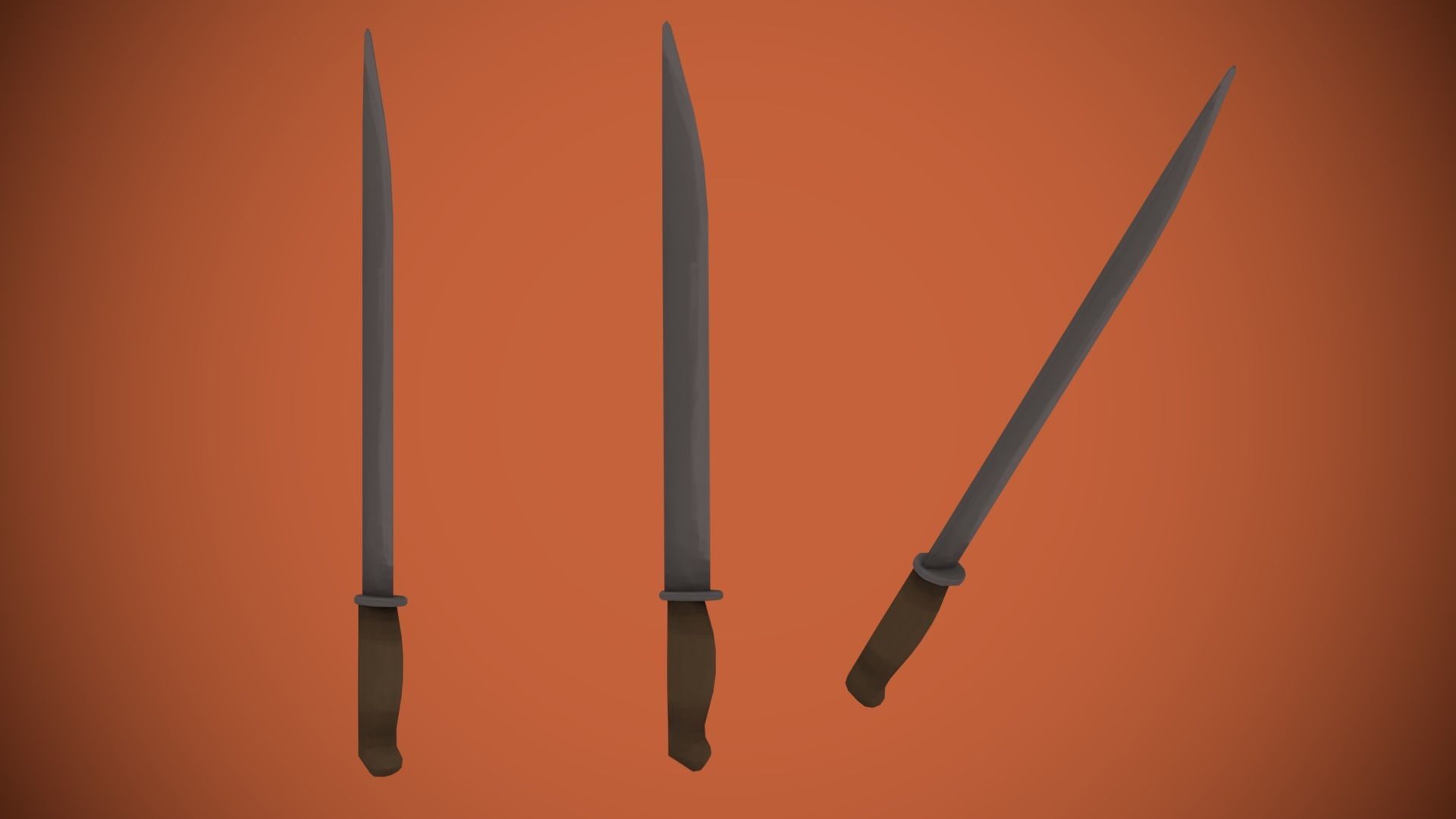 Adventurous - Melee Weapons Low-poly 3D model_11
