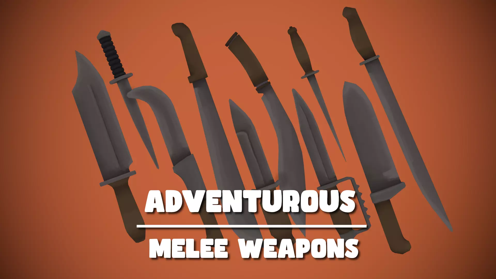 Adventurous - Melee Weapons Low-poly 3D model_0