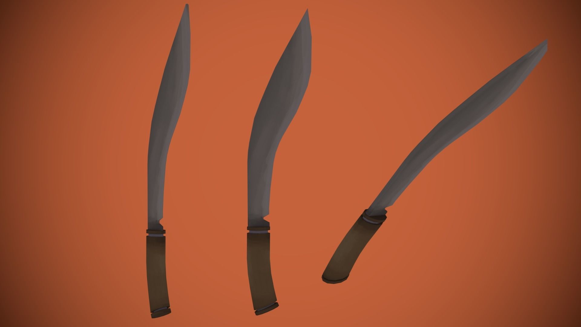 Adventurous - Melee Weapons Low-poly 3D model_9