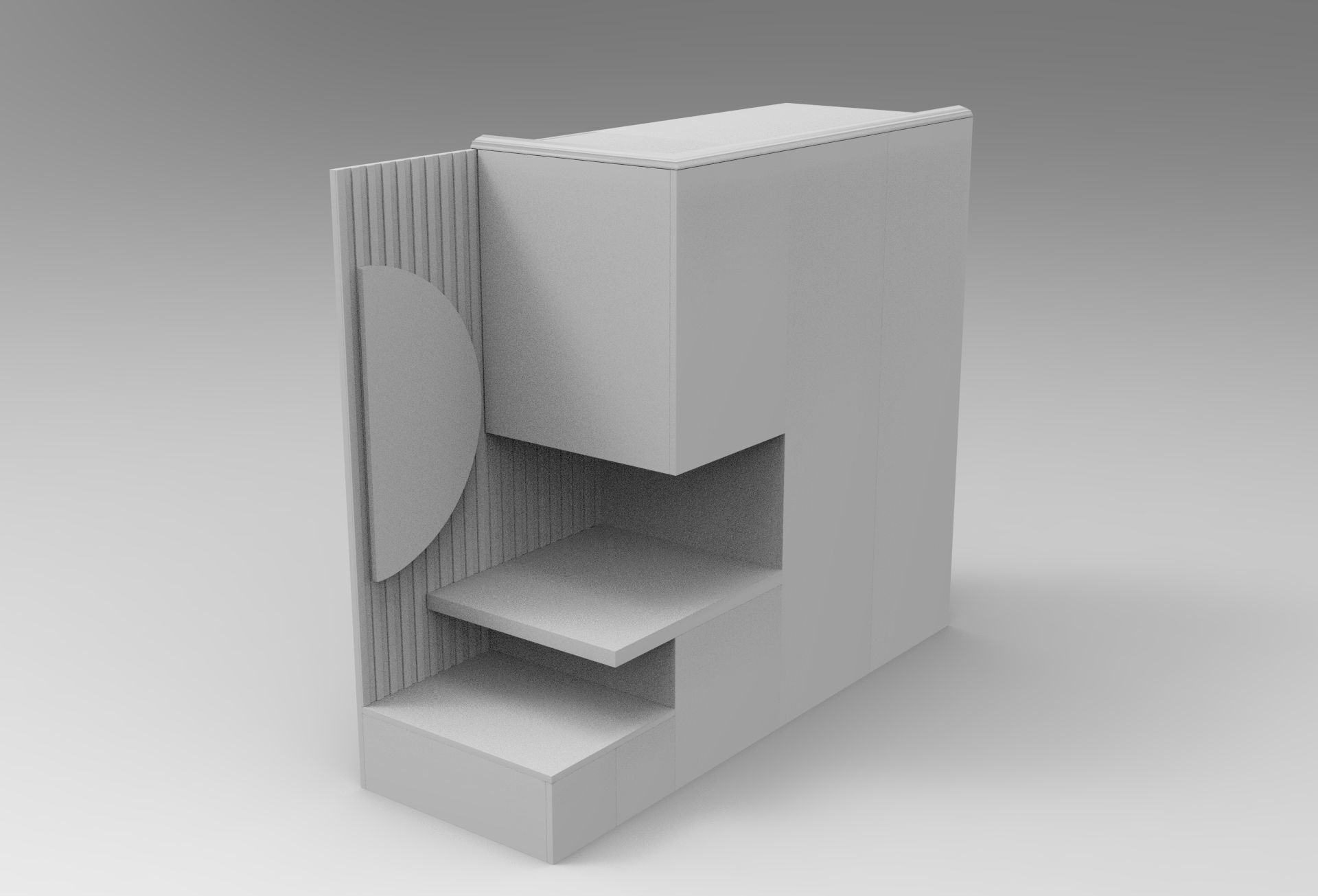 Pingu Cloakroom Low-poly 3D model_7