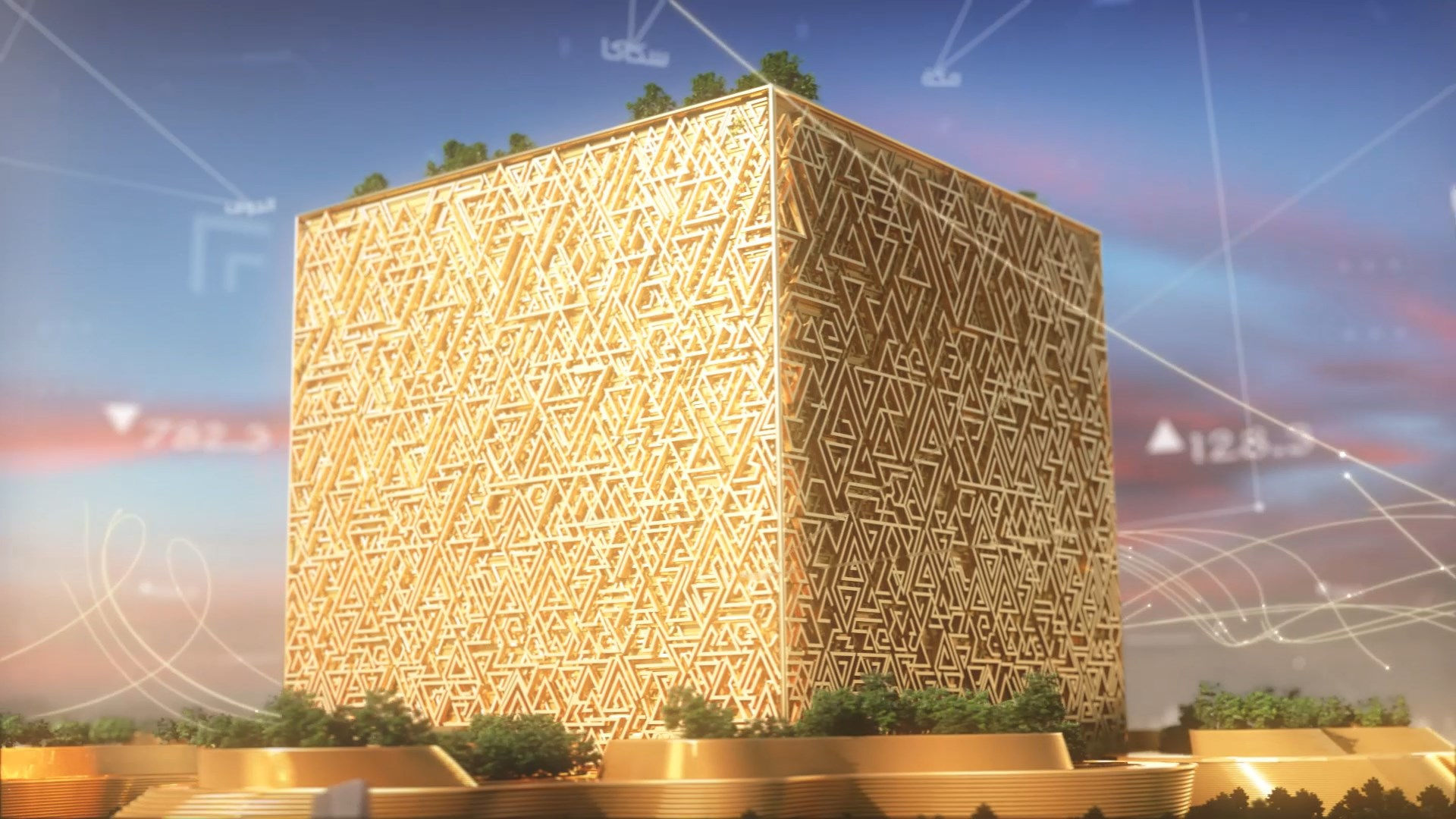 The cube saudi arabia 3D model_1