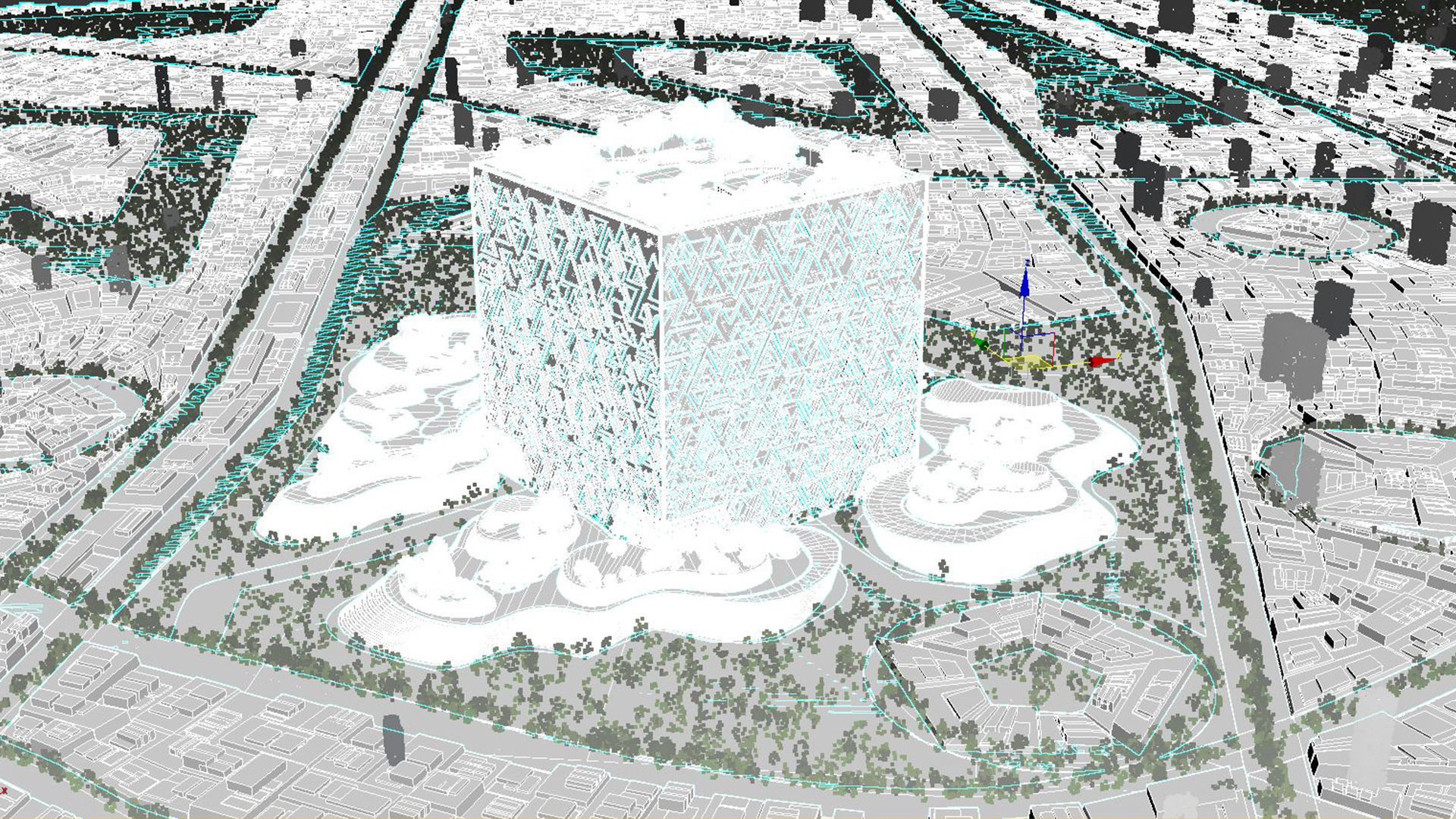 The cube saudi arabia 3D model_6