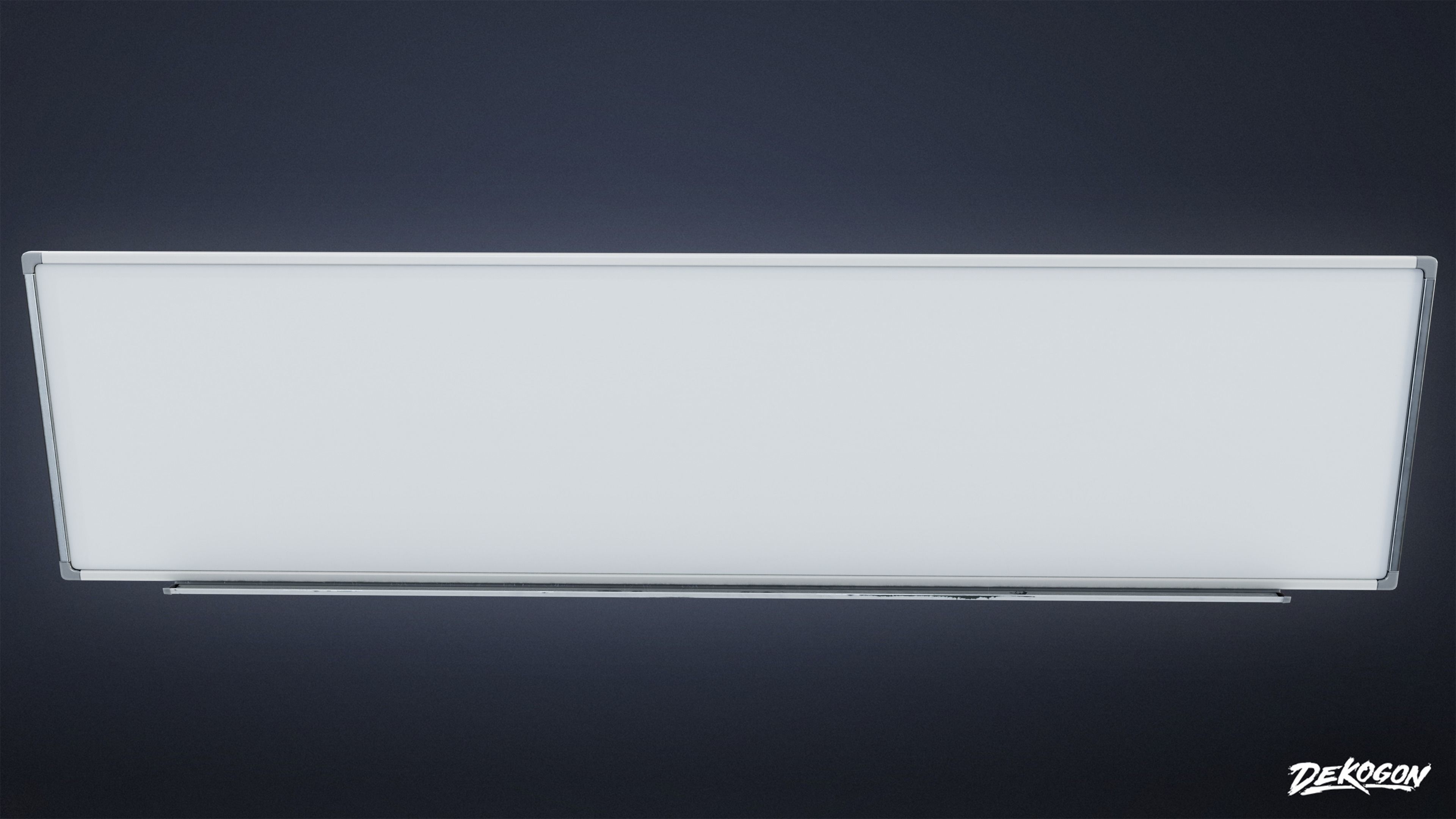 HIGH SCHOOL CLASSROOM - Whiteboard 01 - LOW POLY Low-poly 3D model_3