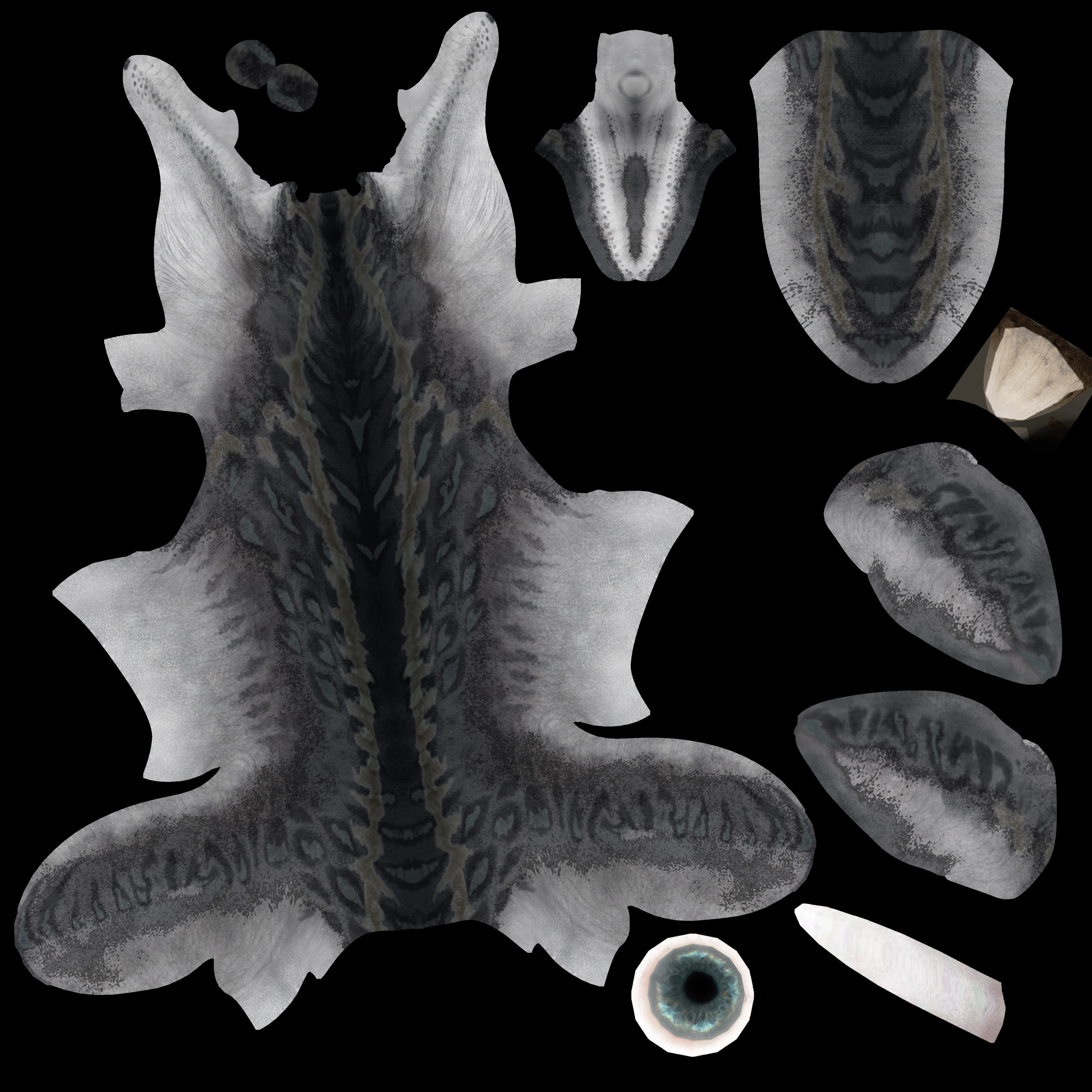 Kronosaurus Low-poly 3D model_9