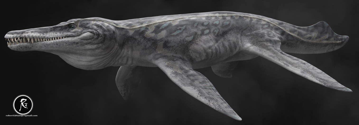 Kronosaurus Low-poly 3D model_1