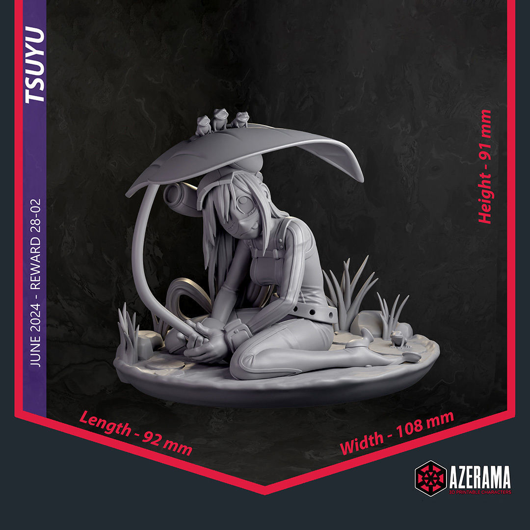 Tsuyu STL Ready for 3D Printing 3D print model_4