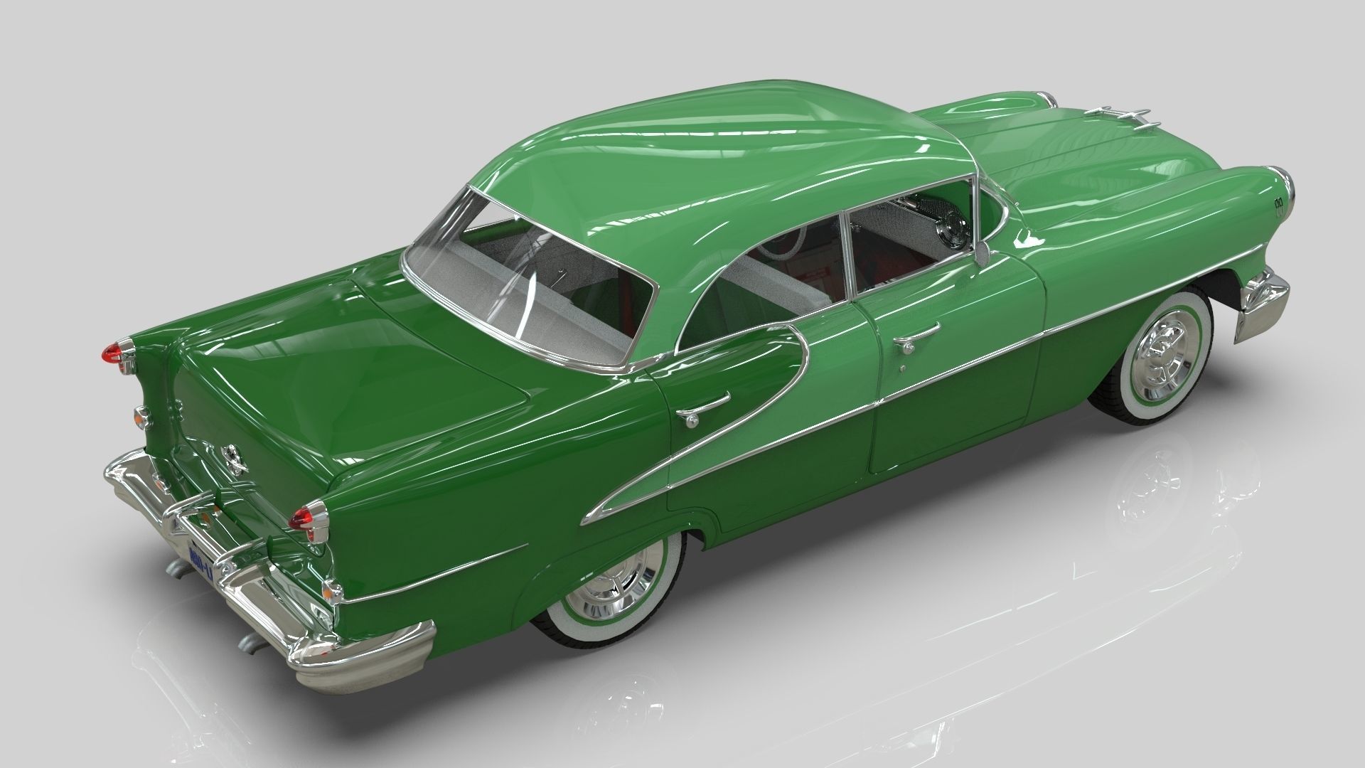 Oldsmobile Super88 Sedan 1955  Low-poly 3D model_13