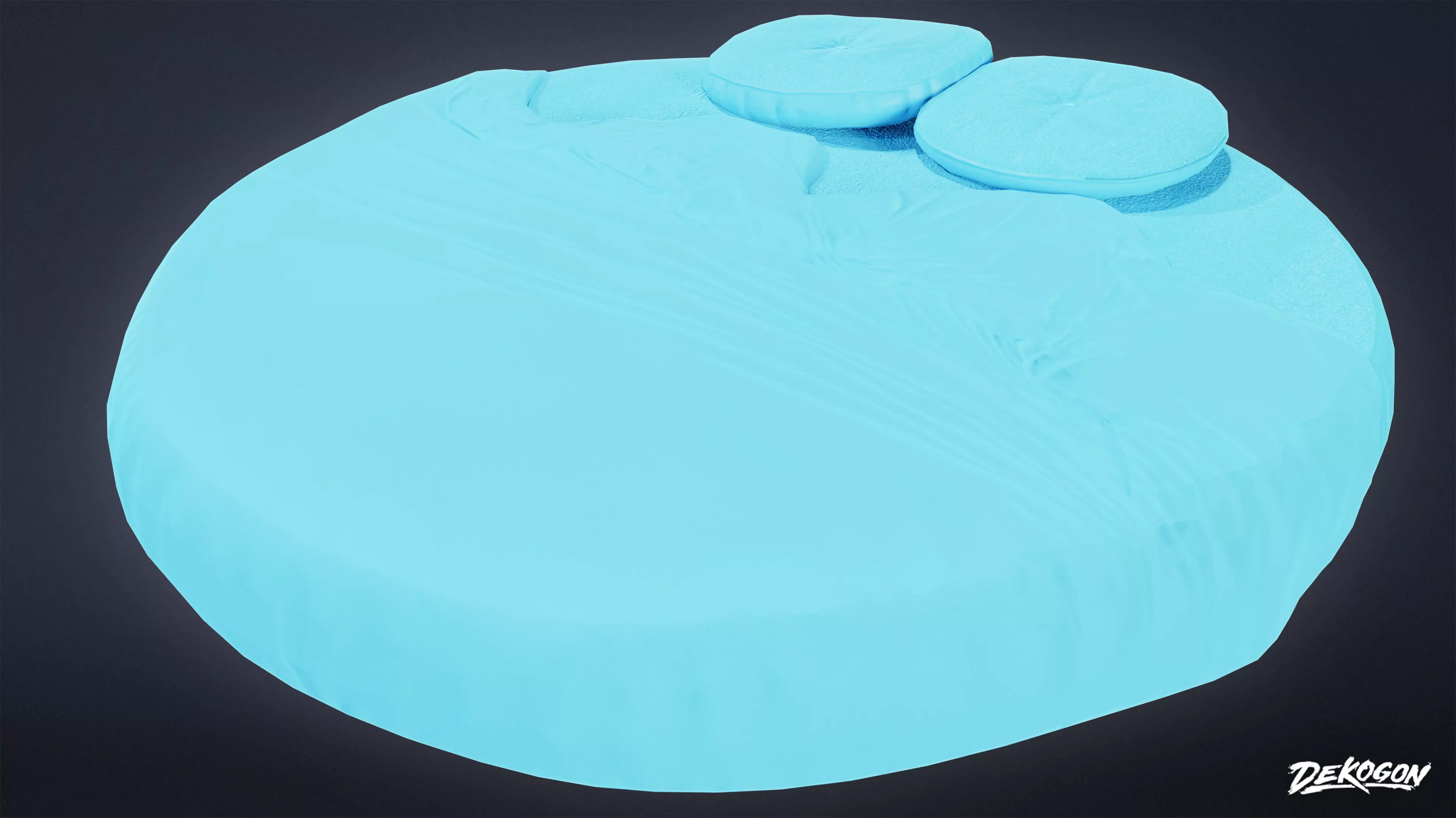MIDCENTURY - Bed 02 - LOW POLY Low-poly 3D model
