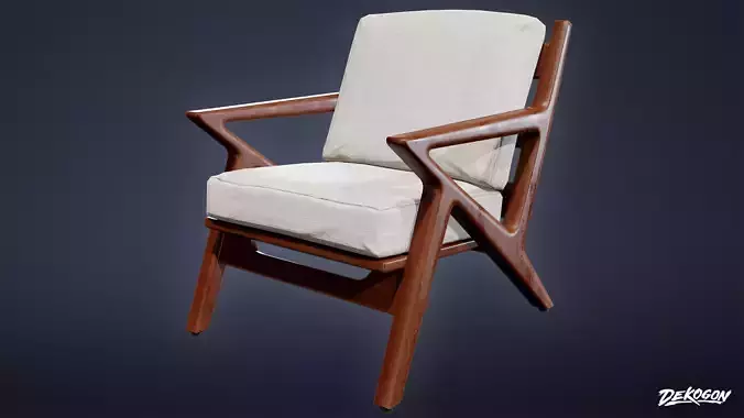 MIDCENTURY - Chair 03 - LOW POLY