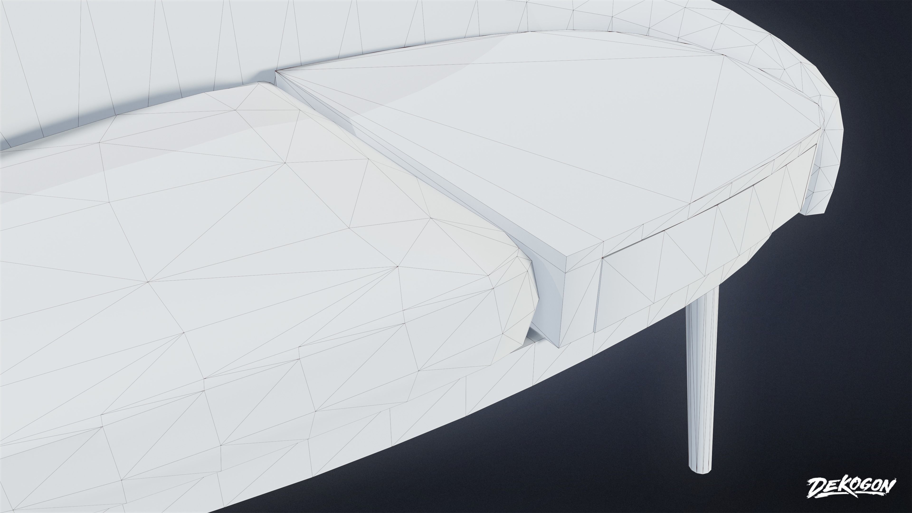 MIDCENTURY - Chair 04 - LOW POLY Low-poly 3D model_7