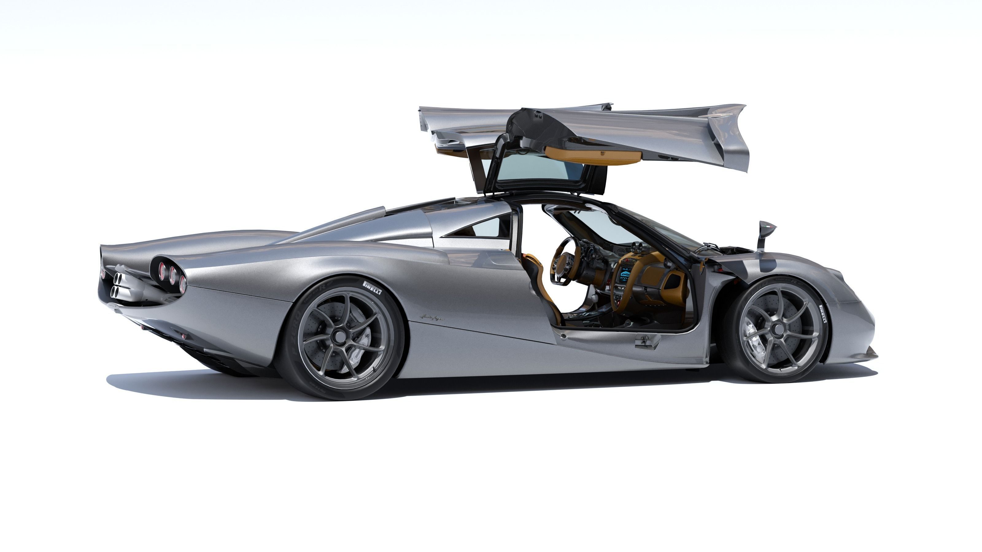 Pagani Huayra Codalunga 3D model_2