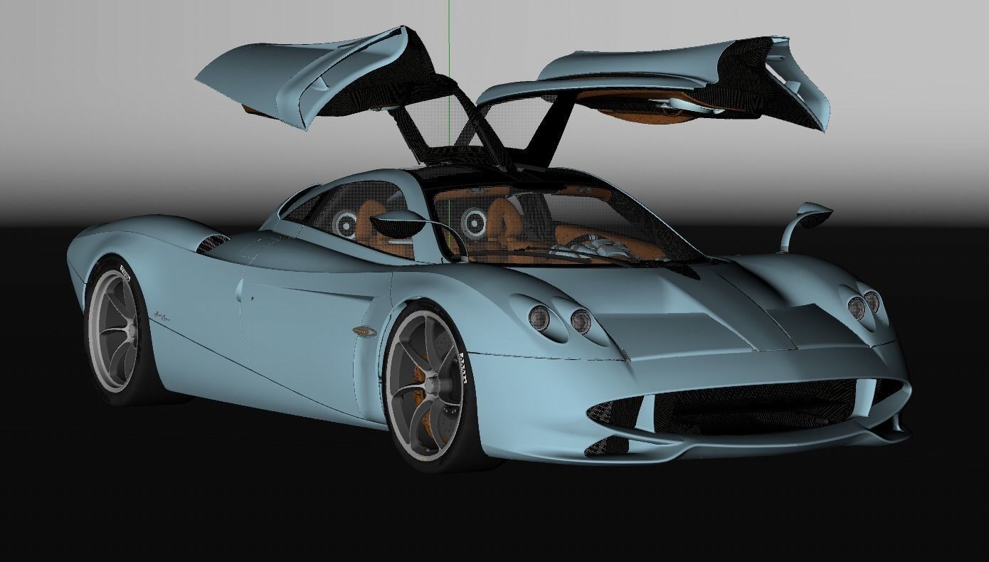 Pagani Huayra Codalunga 3D model_6