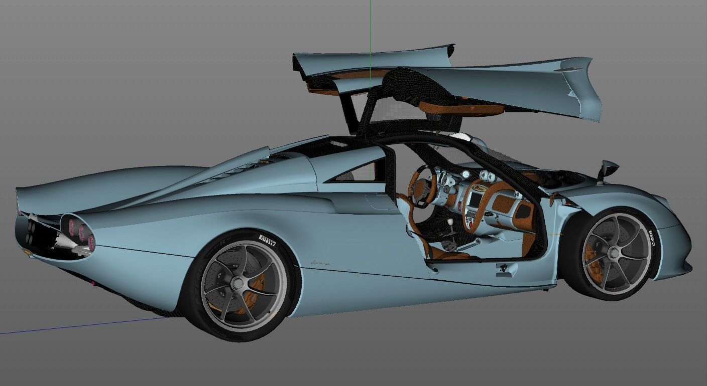 Pagani Huayra Codalunga 3D model_10