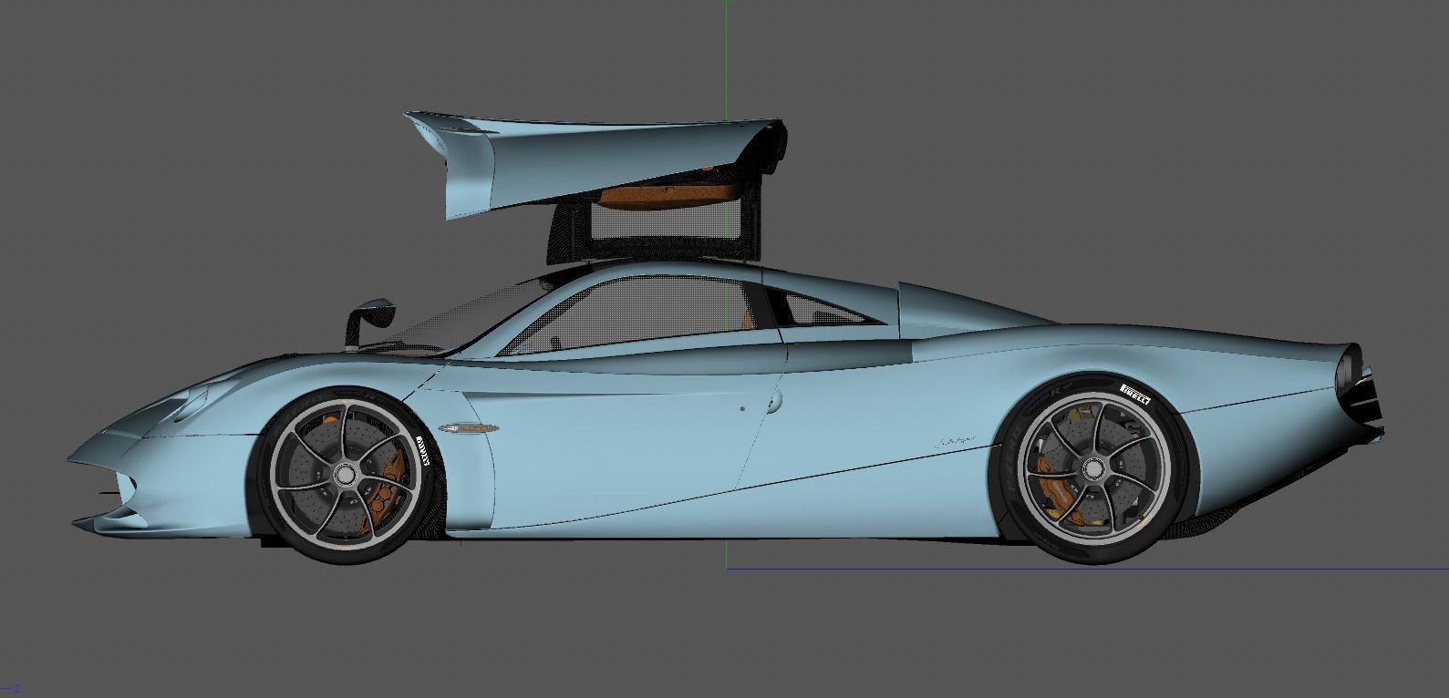 Pagani Huayra Codalunga 3D model_8