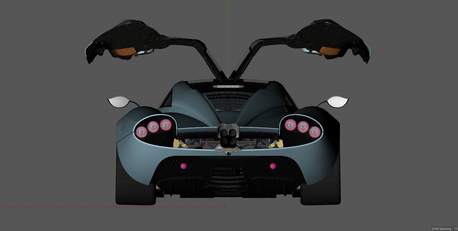 Pagani Huayra Codalunga 3D model_7