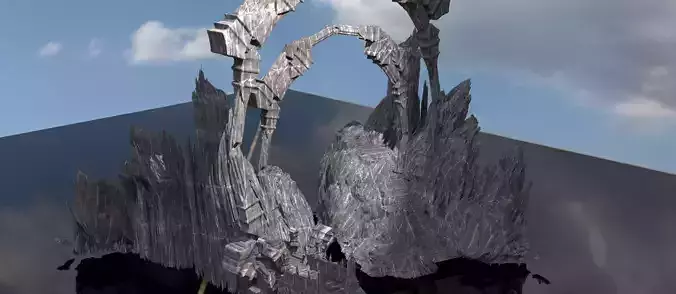 Medusa Cliff gate kitbash