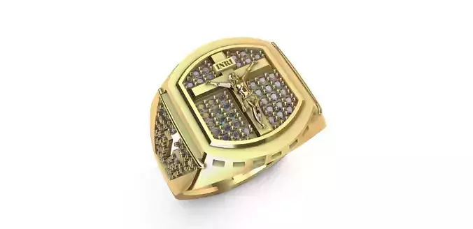 Anillo para caballero-hombre -de cristo v- 
